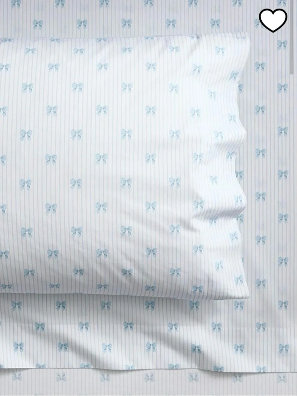 NEW Pottery Barn Bella Bow Stripe Organic Cotton Sheet Set size twin.